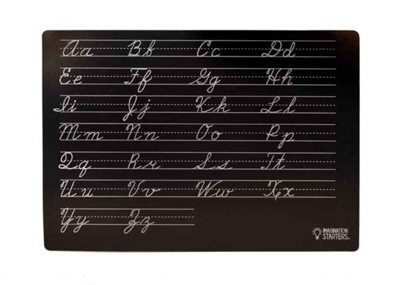 Chalkboard Cursive Practice Mat 12" x 17"