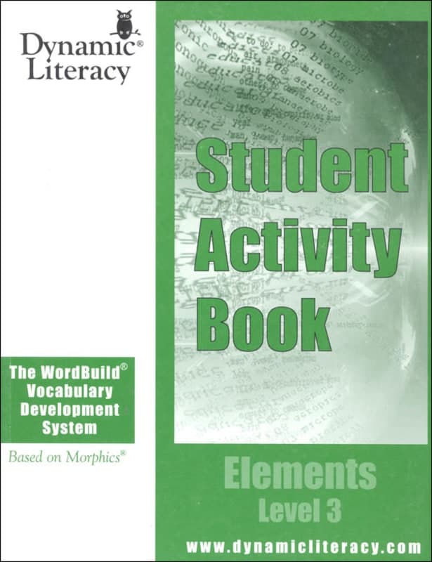 WordBuild Elements Level 3 Student Activity Book