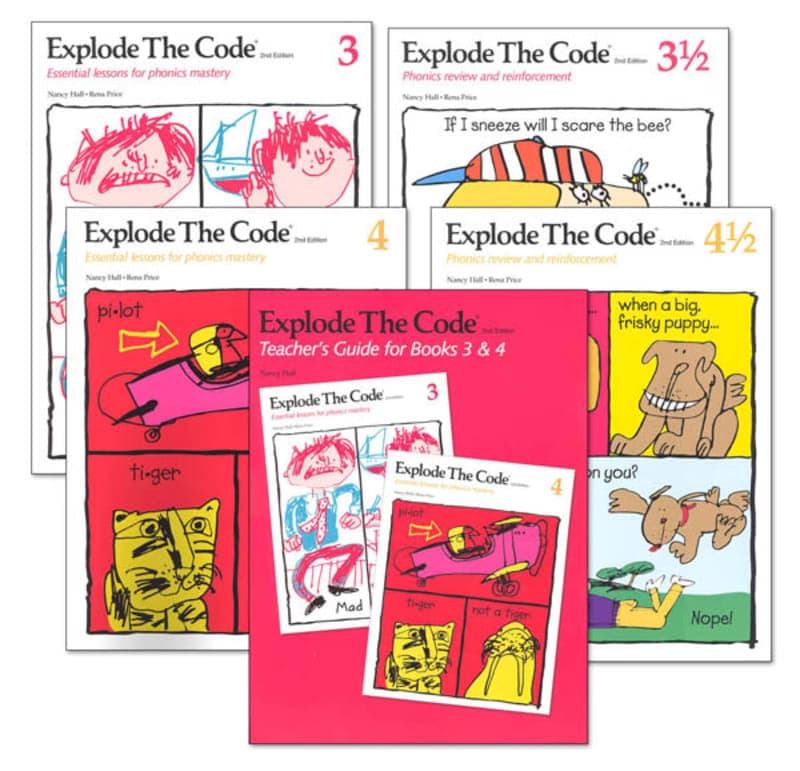 Explode the Code 3-4 (including 1/2s) with