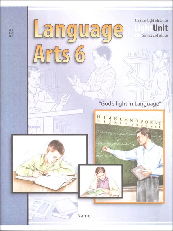 Language Arts LightUnit 606 Sunrise 2nd Edition