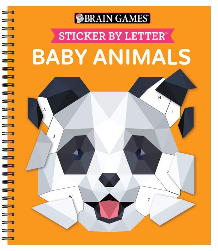 Sticker by Letter: Baby Animals (Brain Games) 52