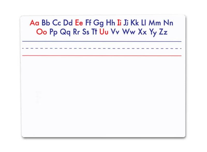 Alphabet Magnetic Dry Erase Board - Two-Sided (9"