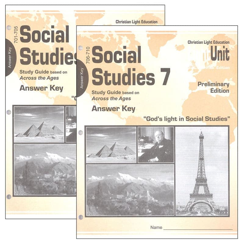 Christian Light Social Studies 701-710 LightUnit