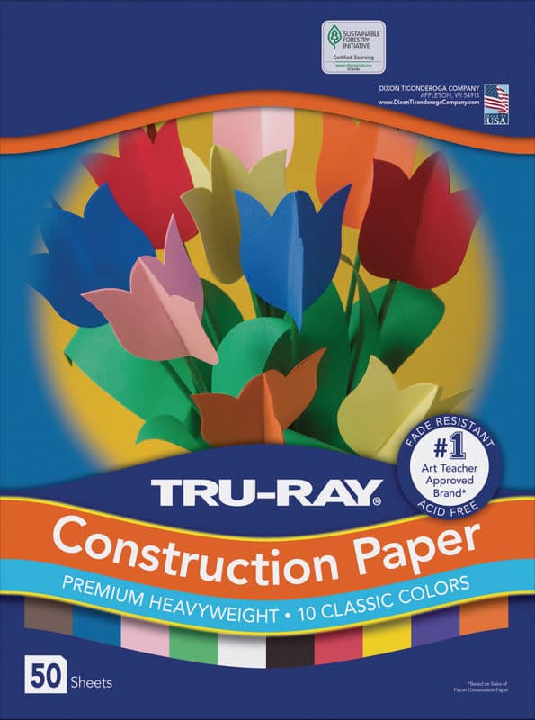Construction Paper Fade-Resistant 9" x 12"