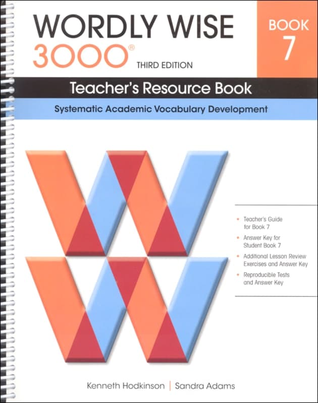 Wordly Wise 3000 3rd Edition Teacher's Resource