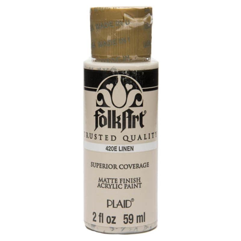 Folkart Color Acrylic Paint Linen - 2 oz