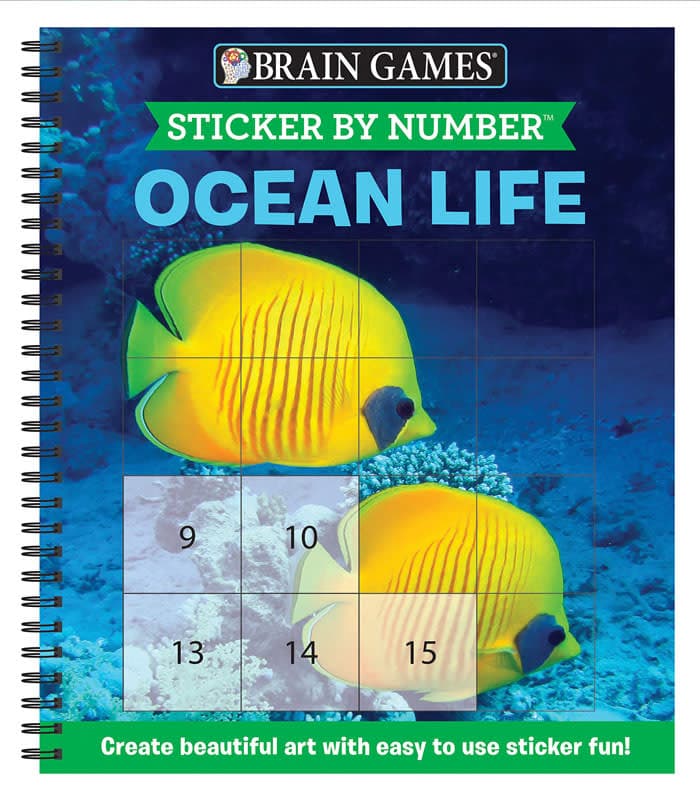 Sticker by Number - Ocean Life (Brain Games) 52
