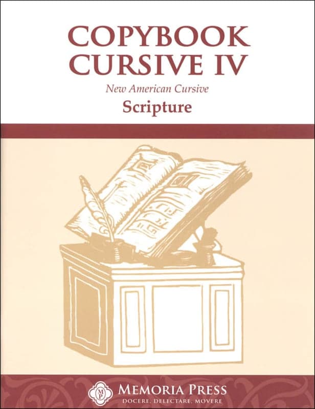 Memoria Press Copybook Cursive Book 4
