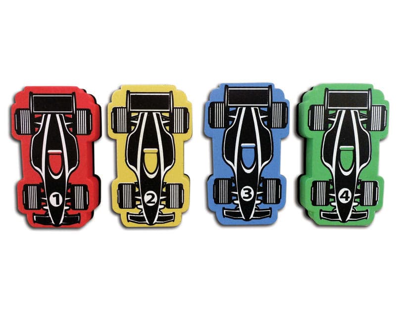 Magnetic Racecar Whiteboard Eraser (4 pack)