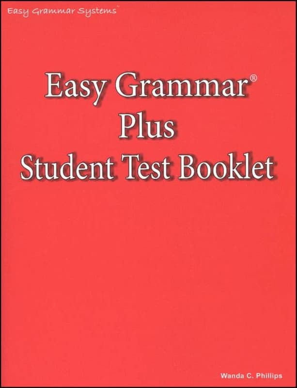 Easy Grammar Plus Student Test Booklet