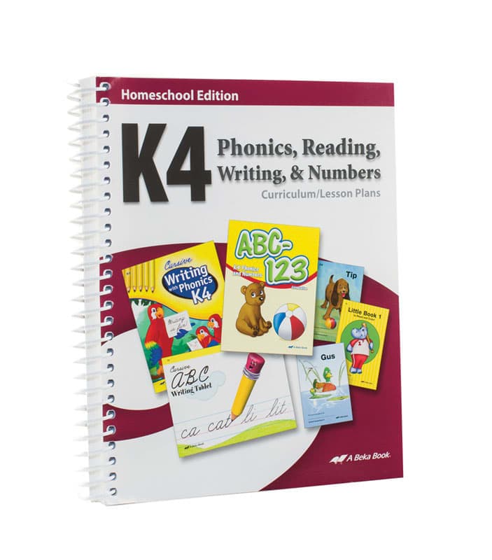 Abeka Phonics, Reading, Writing, Numbers K4