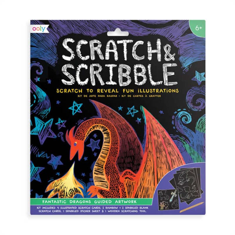 Fantastic Dragons Scratch & Scribble Art Kit: 10