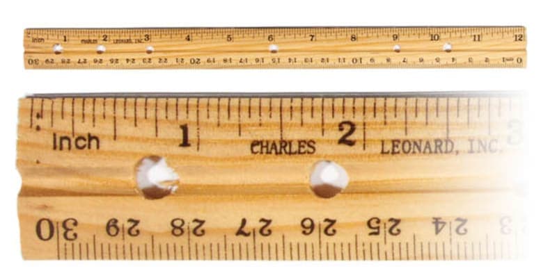 Ruler - Wood - Double Beveled/Metal Edge Economy