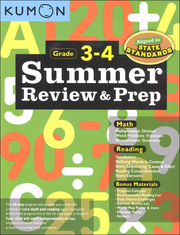 Kumon Summer Review & Prep Grades 3-4