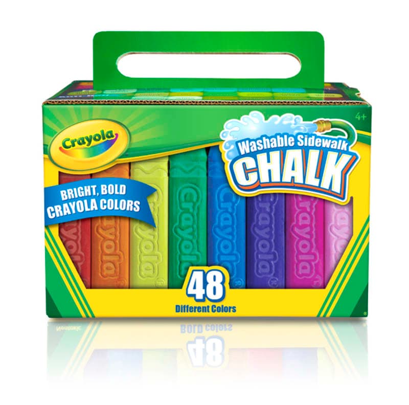Crayola Washable Sidewalk Chalk Pack 48 Count