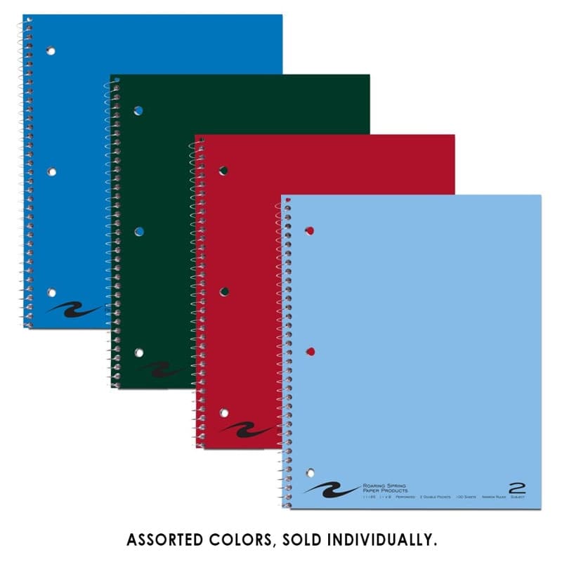 2 Subject College Ruled Notebook