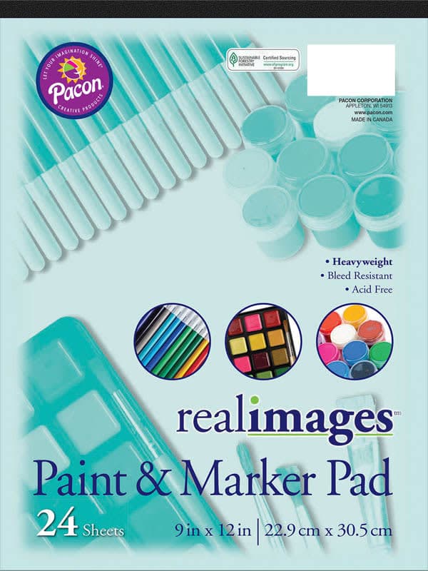 Real Images Paint & Marker Pad (9" x 12") 24