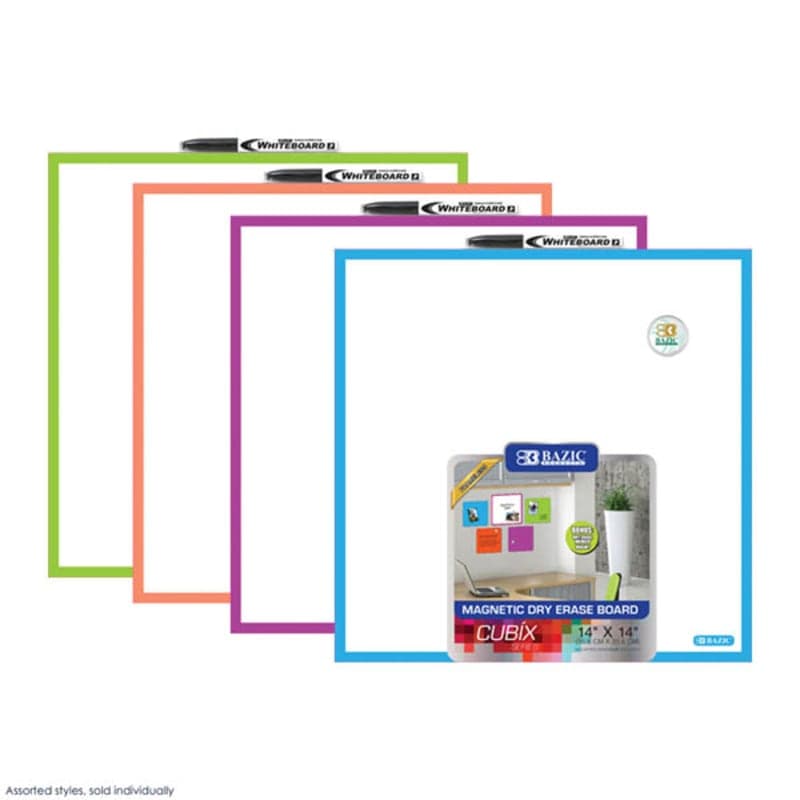 Cubix Magnetic Dry Erase Board 14" x 14"