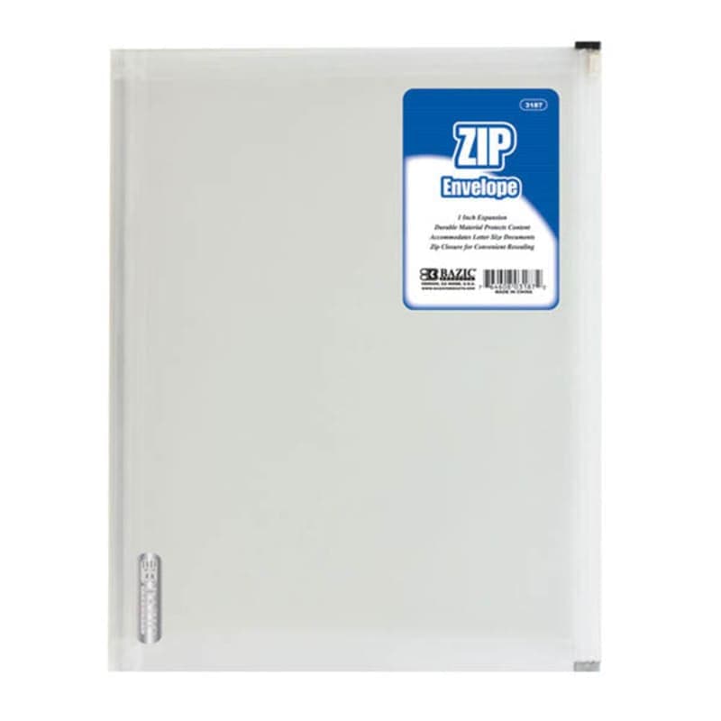 Zip Envelope - Letter Size (clear)
