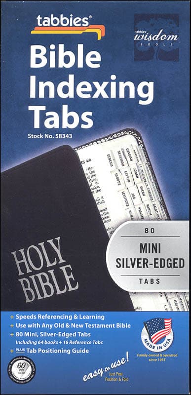 Mini Bible Tabs, Silver