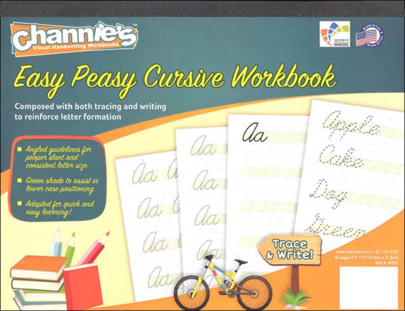 Easy Peasy Cursive Workbook (Channie's