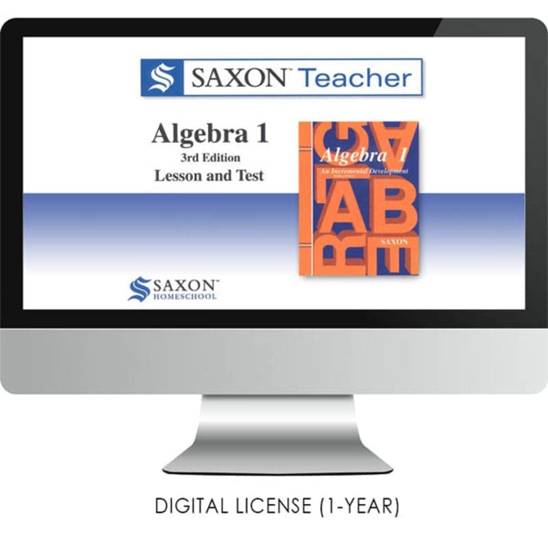 Saxon Math Homeschool Algebra 1 Teacher Digital
