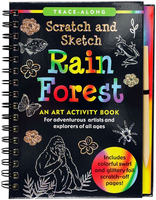 Rain Forest Trace-Along Scratch & Sketch Activity