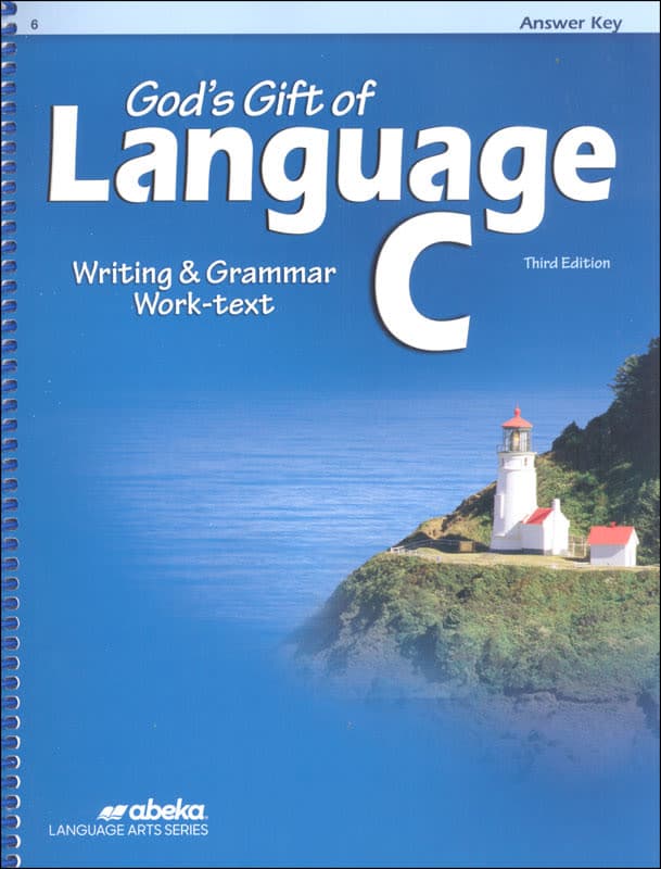 Abeka God's Gift of Language C Answer Key (3rd
