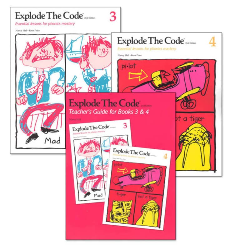 Explode the Code Books 3 & 4 with Teacher Guide
