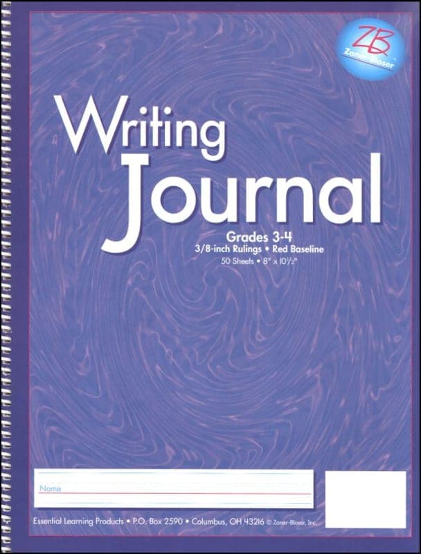 Writing Journal Z/B Liquid Dark Blue Gr. 3-4,