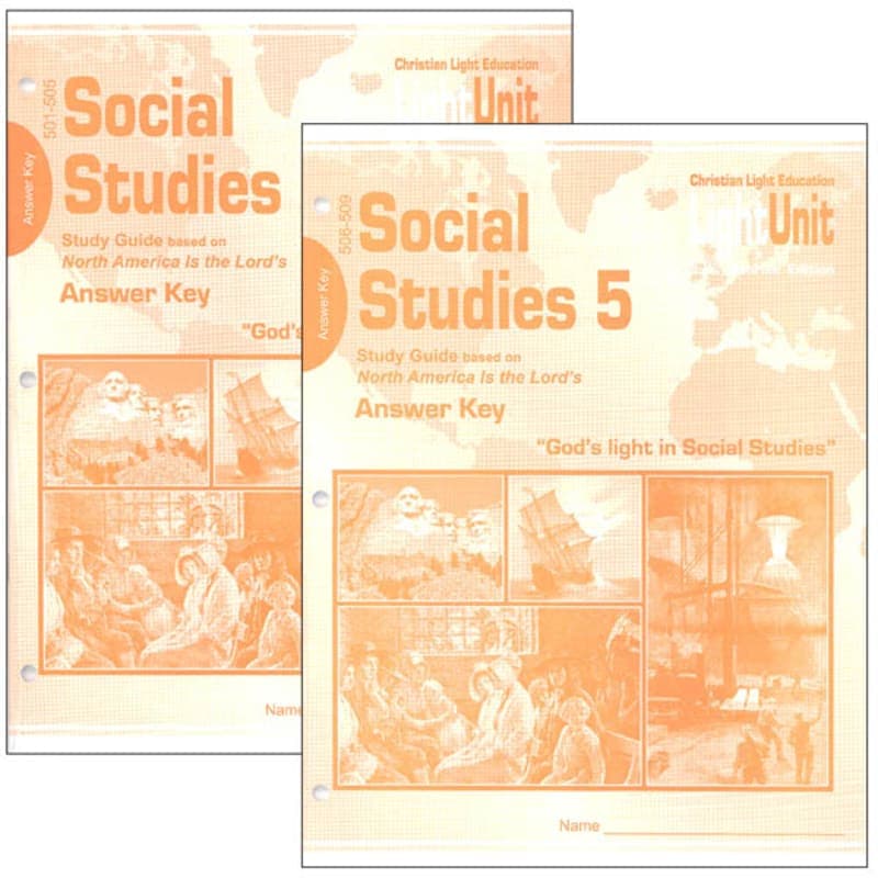 Christian Light Social Studies 501-509 LightUnit