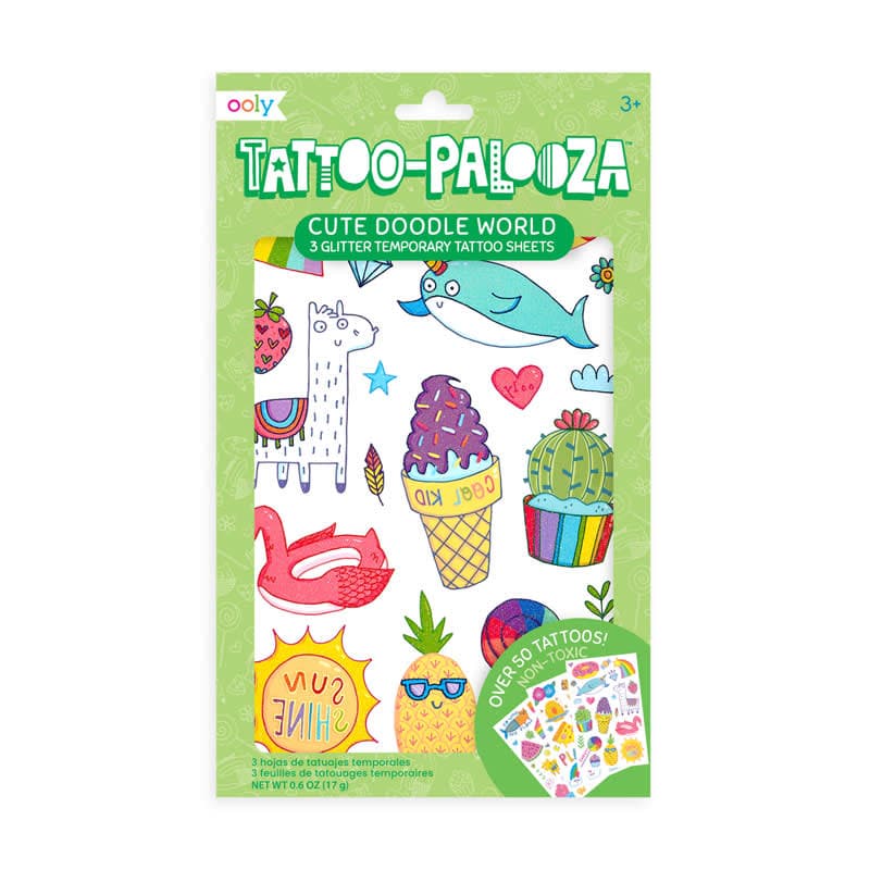 Tattoo-Palooza Temporary Tattoo - Cute Doodle