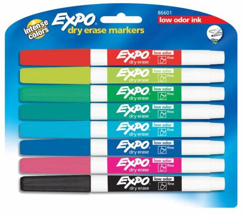Fine Point Expo Low Odor Markers Set of 8