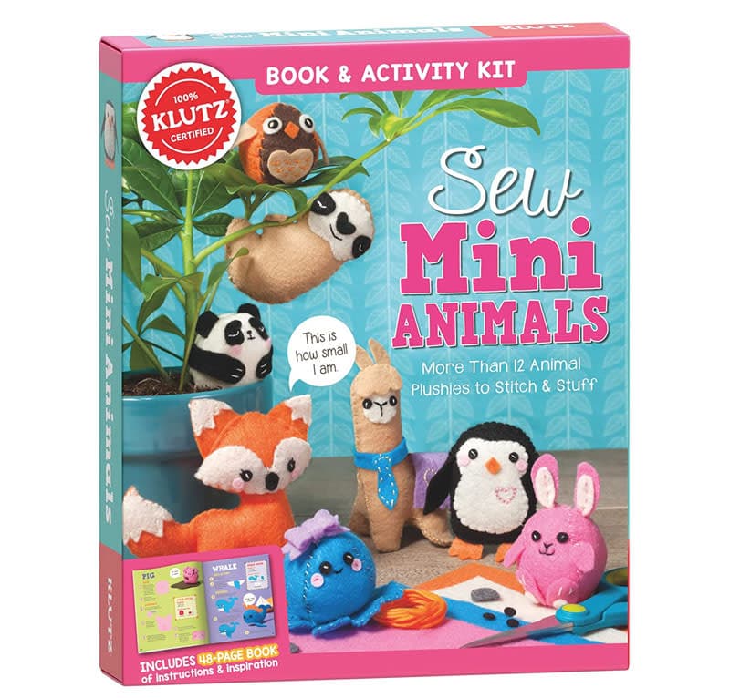 Klutz Sew Mini Animals Sewing Craft Kit