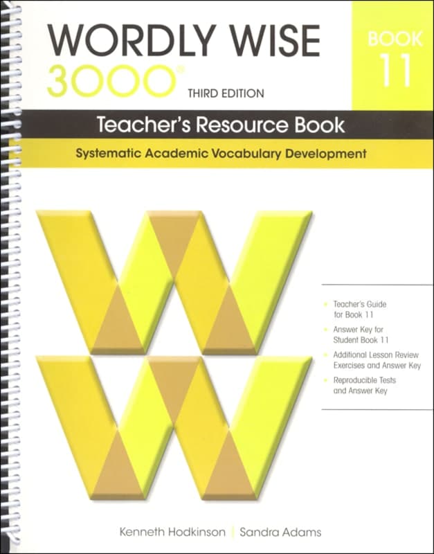 Wordly Wise 3000 3rd Edition Teacher's Resource