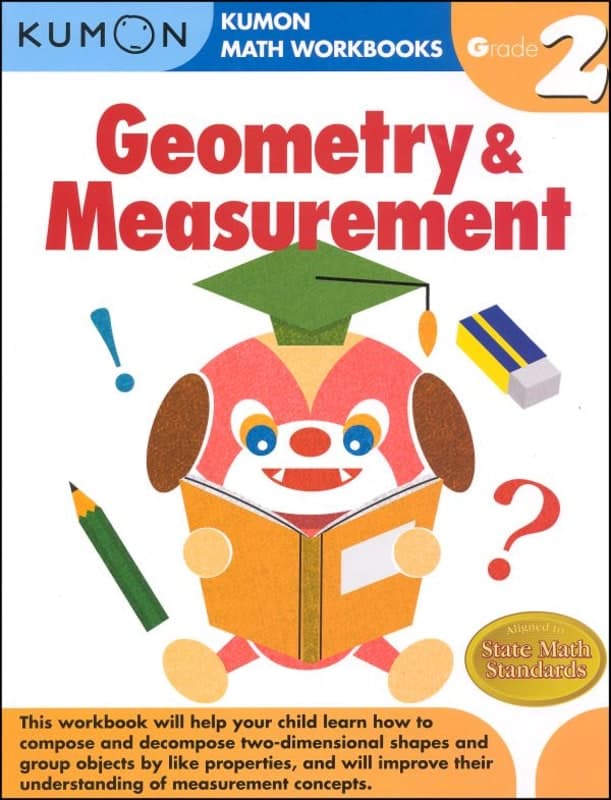 Kumon Geometry & Measurement Workbook - Grade 2