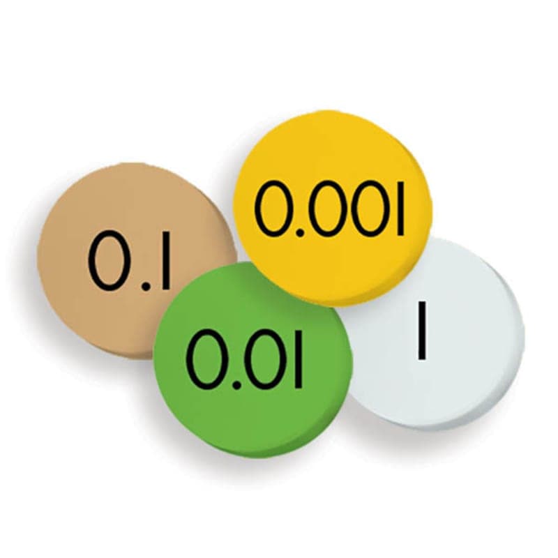 Place Value Discs - 4-Value Decimals to Whole