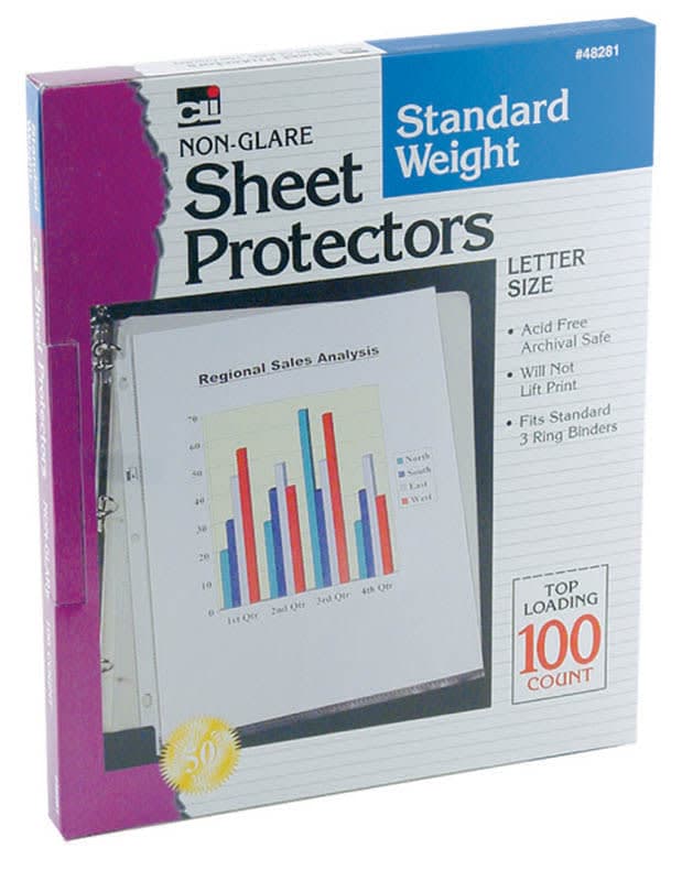 Sheet Protectors - Standard Weight/Non-Glare