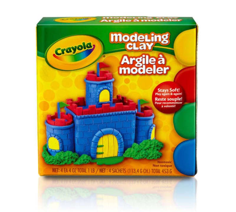 Crayola Modeling Clay: Four 1/4 lb. pieces - Red,