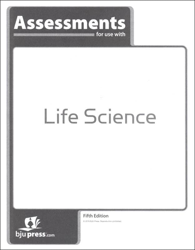 BJU Press Life Science Assessments 5th Edition
