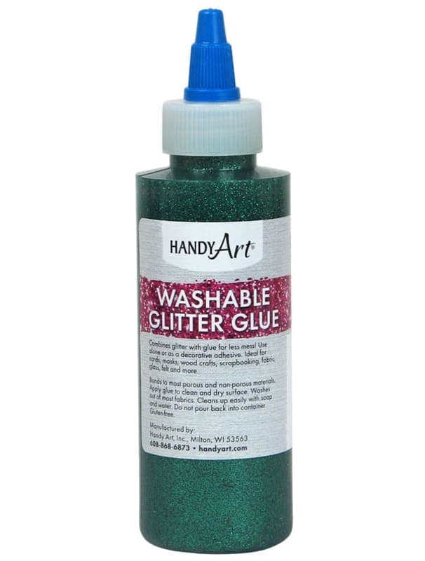Glitter Glue (Washable) Green - 4 oz.
