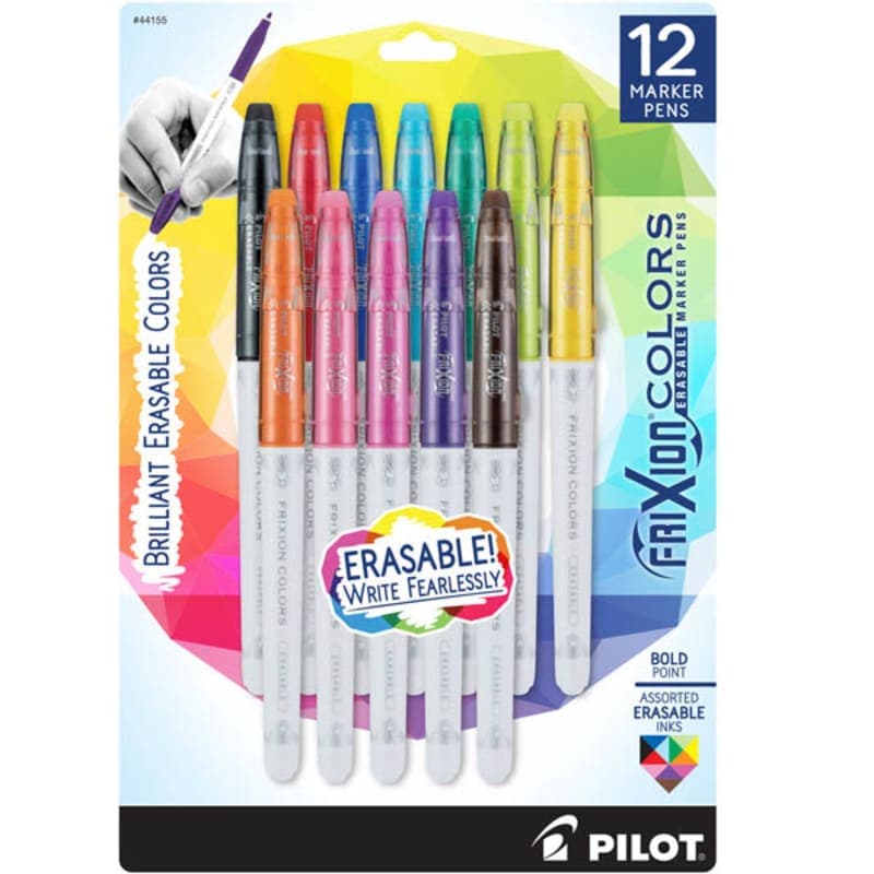 Frixion Colors Bold Point Erasable Marker Pens