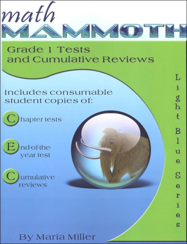 Math Mammoth Grade 1 Tests and Cumulative Reviews