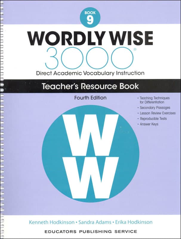 Wordly Wise 3000 Book 9 Teacher Resource Book,