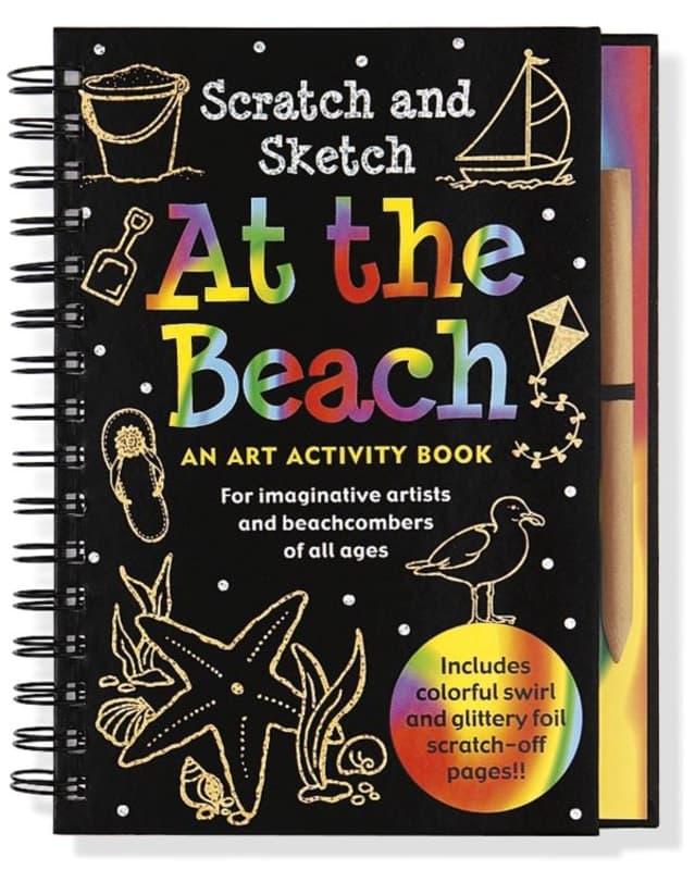 At the Beach Trace-Along Scratch and Sketch