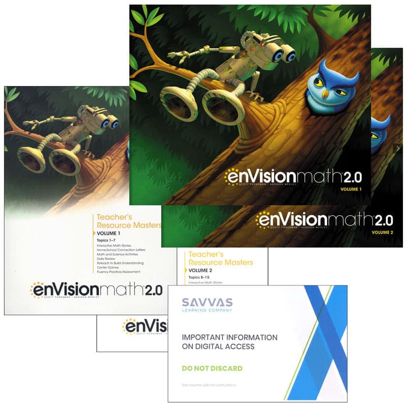 EnVision Math 2.0 1st Grade Homeschool Bundle