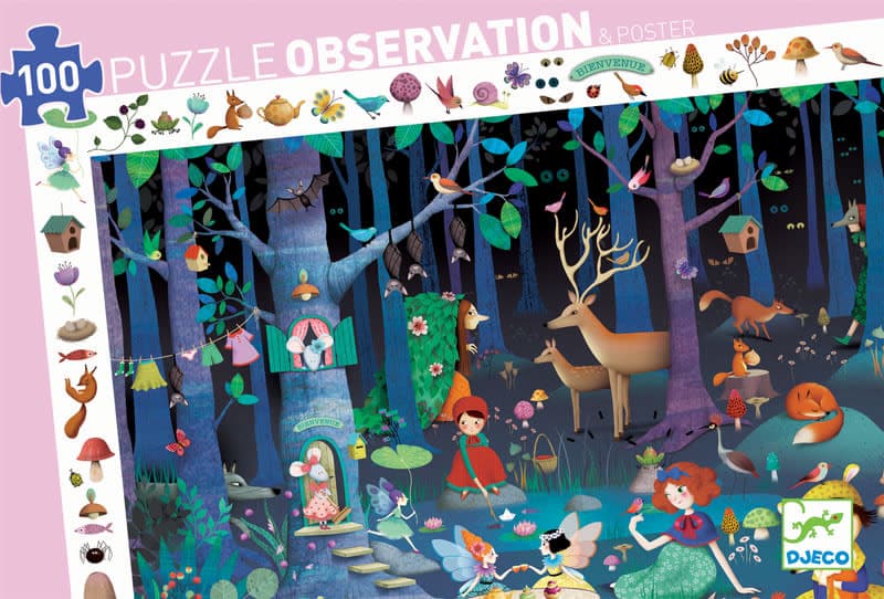 Djeco Enchanted Forest Observation Puzzle (100