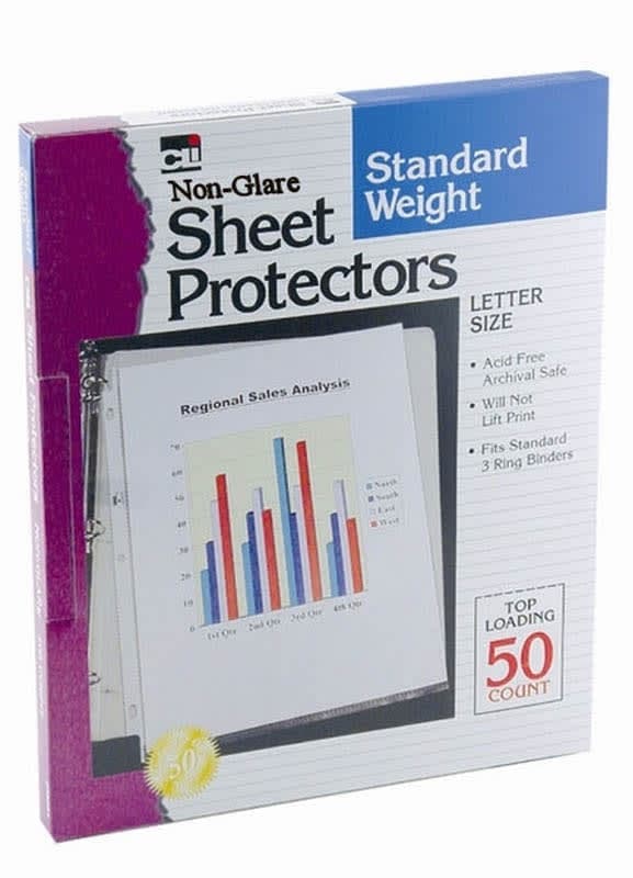 Sheet Protectors - Standard Weight/Non-Glare