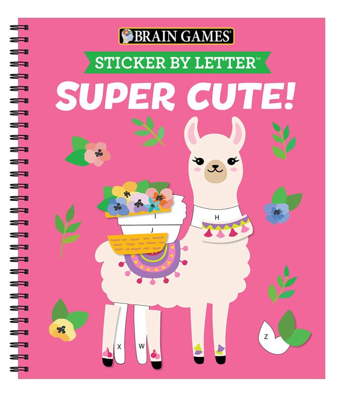 Sticker by Letter: Super Cute! (Brain Games) 52