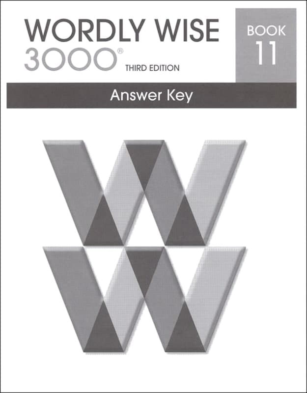Wordly Wise 3000 3rd Edition Key Book 11